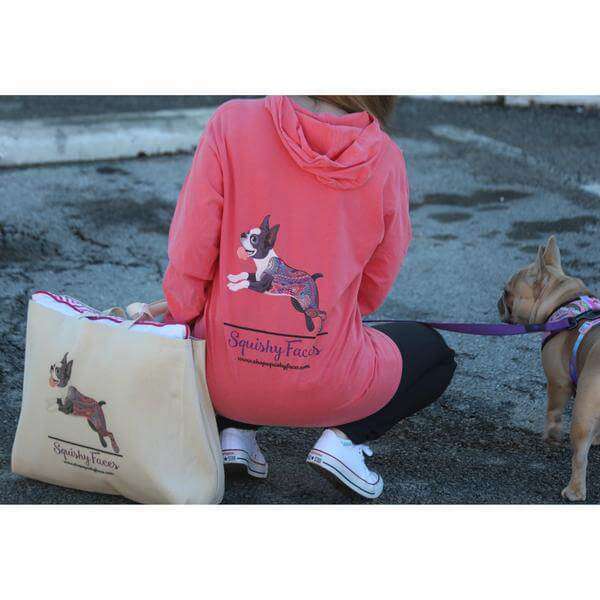 Leaping Boston Terrier Hoodie