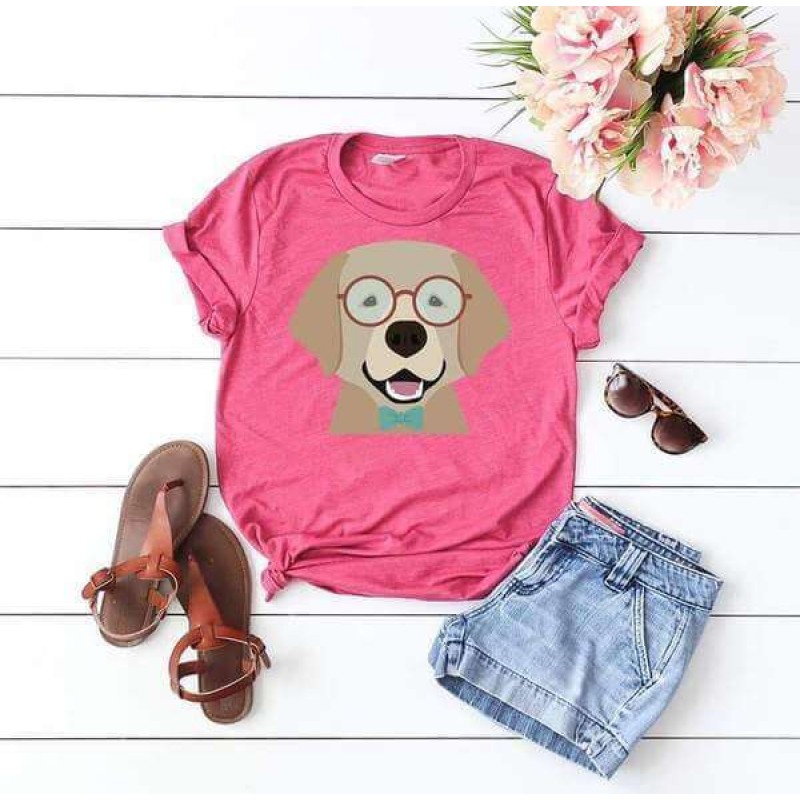 Hipster Labrador Retriever Tee Shirt