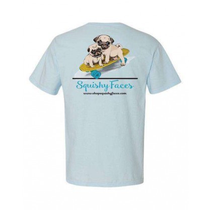 Skater Pugs Tee Shirt