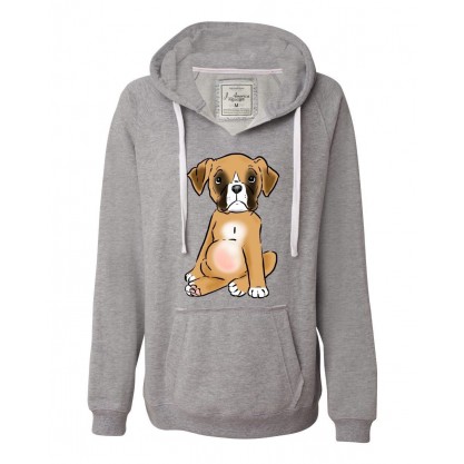 Boxer Puppy Hooded Sweatshirt