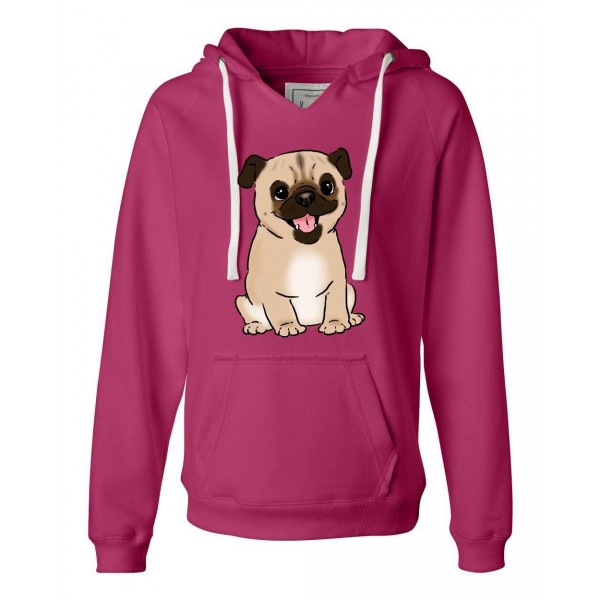 Pug Hooded Sweatshirt