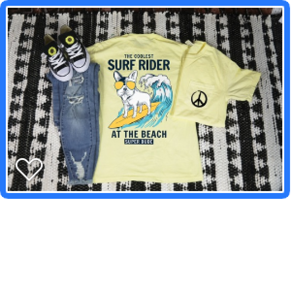 Surf Rider French Bulldog Tee