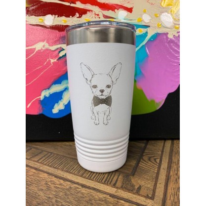 Take This Adorable Chihuahua With A Bow Tie Tumbler Home!