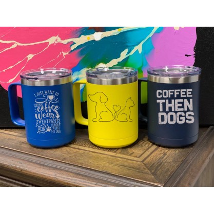 Coffee and Dogs Tumblers