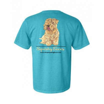 Wheaten Terrier Lagoon Blue Tee Shirt