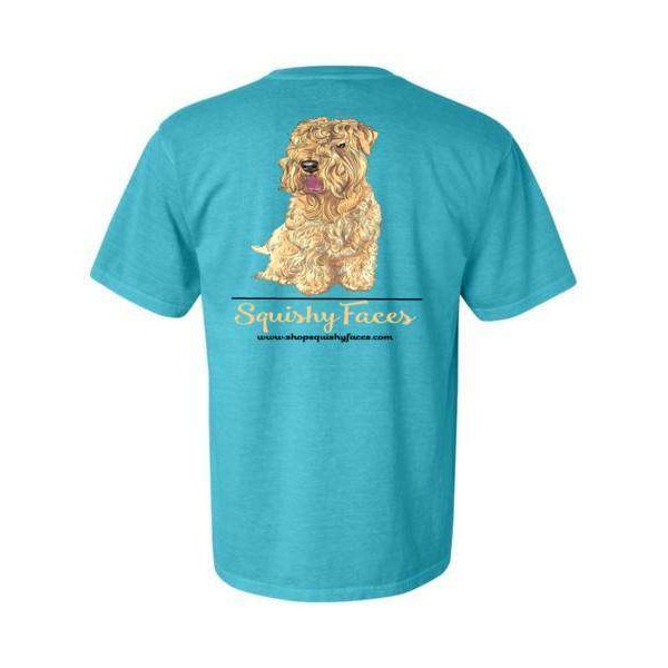 Wheaten Terrier Lagoon Blue Tee Shirt