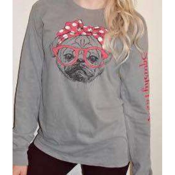 Sassy Pug Long Sleeve Tee Shirt