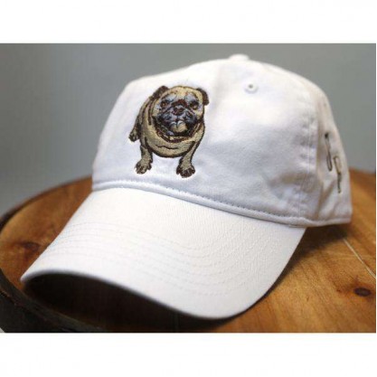 White Pug Hat