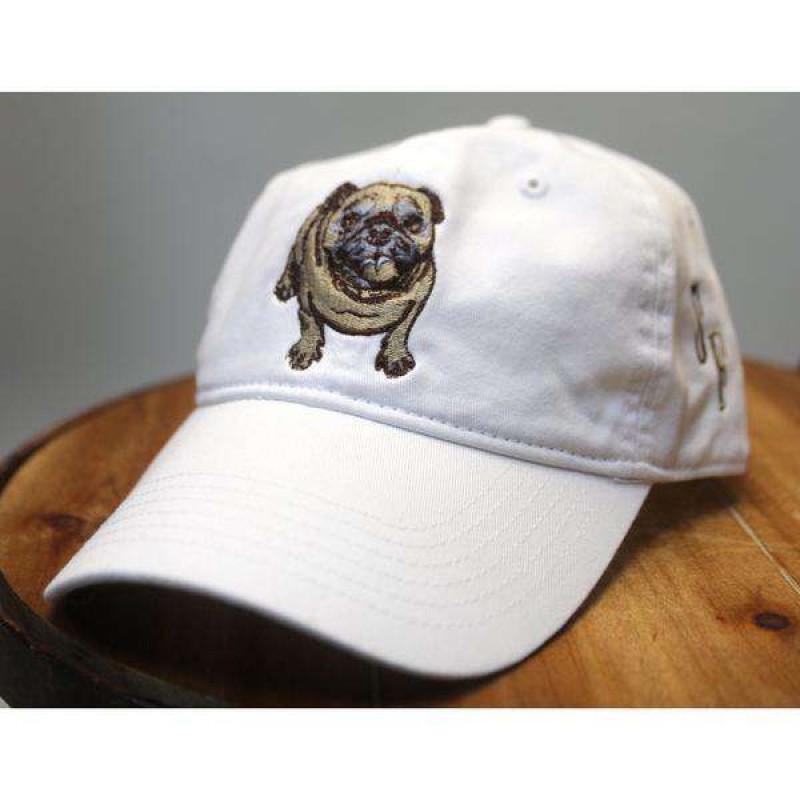 White Pug Hat